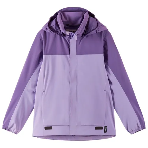Reima - Kid's Salmi - Lila Regenjacke Größe 104 - Coole, wasserdichte Regenjacke für Kinder in lila. Mit Kapuze und winddichtem Material – ideal für Abenteuer im Freien. Hergestellt aus recyceltem Polyester für umweltbewusste Eltern. Entdecke jetzt weitere Reima Produkte bei Bergfreunde.de!