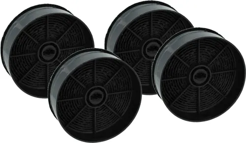 vhbw 4x Aktivkohlefilter Ersatz für IKEA 904.213.36, NYTTIG FIL 120 für Dunstabzugshaube - 12,4 cm