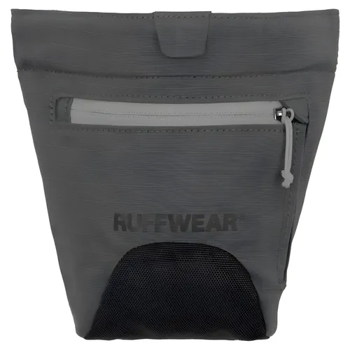 Ruffwear Treat Trader Snacktasche - Granite Gray - Leckerlibeutel für Hunde, ideal für freihändiges Training mit praktischem Magnetverschluss und strapazierfähigem, wasserdichtem Material. Verstellbarer Gurt für optimalen Tragekomfort.
