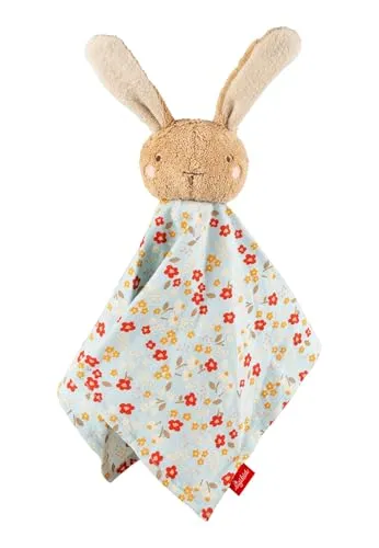 sigikid Schnuffeltuch Hase braun, Farmhouse Family - Babyspielzeug Tröster, Schmusetuch Geschenk für Babys ab Geburt