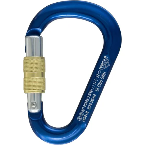 HMS Pro Easylock - Karabiner blau