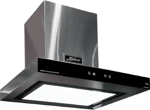 Kaiser Küchengeräte Wandhaube AT 6433 Eco,Dunstabzugshaube 60 cm, 750 m³/h,Edelstahl AT 6433 Eco,Dunstabzugshaube 60 cm, 750 m³/h,Edelstahl, Dunstabzugshaube 60 cm, 750 m³/h,Edelstahl, Weißes Beleuchtungsglas
