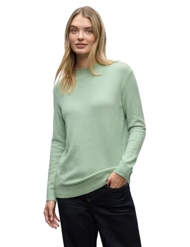 Street One Pullover mit Rollkante in Serene Green Mel. 46