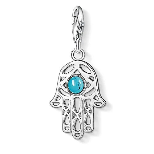 Thomas Sabo Damen Charm-Anhänger Fatimas Hand Türkis in silber von THOMAS SABO