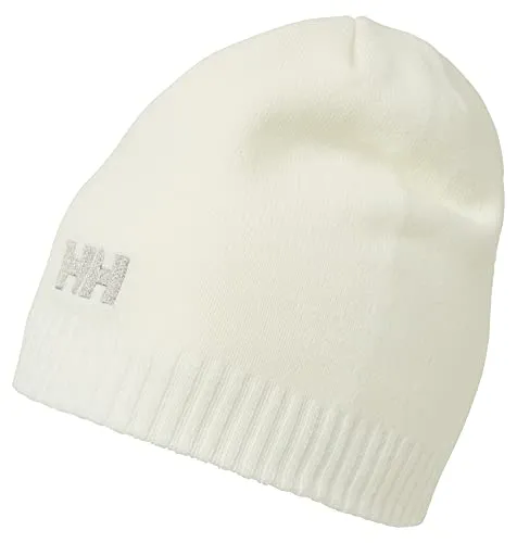 Helly Hansen Herren Mütze BRAND BEANIE, WHITE - Herren Mütze & Stirnbänder für Wanderer, vielseitig einsetzbare Beanie aus 100% Polyester, idealer Sitz durch Rippenbund, schützt vor Kälte und Sonne.