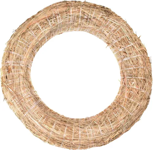 Glorex Strohkranz natur, Ø 25 cm