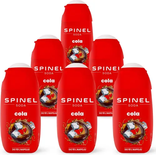 Spinel Soda Cola Sirup 65ml, 6 Stück Pack für SodaStream Wassersprudler