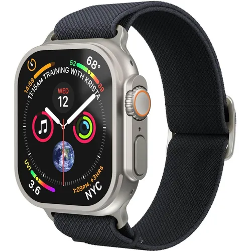 Vonmählen Classic Nylon Loop Band für Apple Watch in blau von Vonmählen