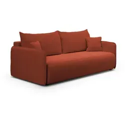 Furnisell Schlafsofa, Rot, Textil, 4-Sitzer, seitenverkehrt montierbar, 216x86x105 cm, Wohnzimmer, Sofas & Couches, Schlafsofas