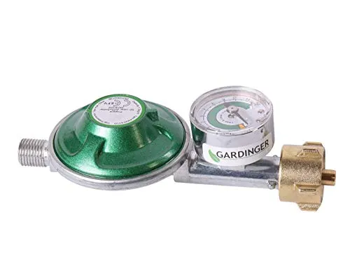 GARDINGER Druckregler 50 mbar integrierte Schlauchbruchsicherung (Campingregler)