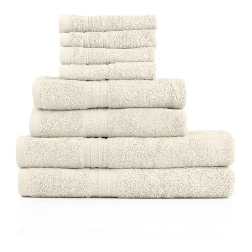 Handtuch Set 8-TLG., 4 Stück 30x30 cm, 2 Stück 140x70 cm und 2 Stück 100x50 cm