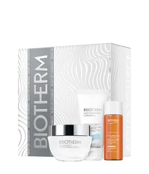 BIOTHERM Aquasource Hydra Barrier Set - Gesichtspflegeset - Gesichtspflegeset für intensive Feuchtigkeit und Hautschutz. Stärkt die Hautbarriere in nur 1 Stunde und reinigt sanft mit einem 2-Phasen-Reinigungsöl.