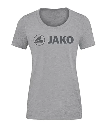 JAKO Damen T-Shirt Promo, Hellgrau-Meliert, 36