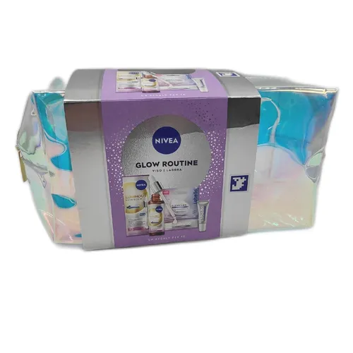 NIVEA Geschenkset Hautpflege Damen Glow Routine Luminous 630 Serum Strahlkraft P