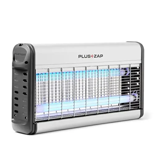 P+L Systems Insektenvernichter PlusZap 30 - Insektenlampe für Innenräume, effektive 30 W Leistung mit klappbarer Front für einfachen Röhrenwechsel und einem Wirkungsbereich von 80 m². Ideal für Gewerberäume und Lagerhallen.
