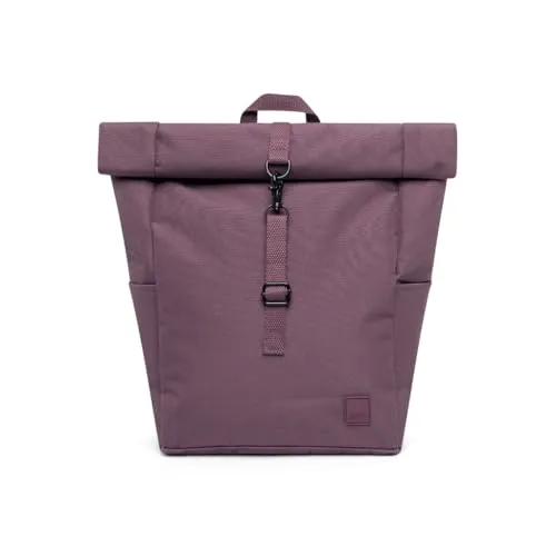 Lefrik Lässiger Mini-Rucksack, für mehr Komfort, 2 Positionen, 2 verschiedene Größen, 100 % recycelter Stoff, umweltfreundlich, für Laptops mit einer Größe von 33 cm (13 Zoll), Braun, Mediano