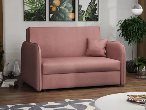 MIRJAN24 Schlafsofa Viva Loft II - Stilvolles Zweisitzer Sofa mit Schlaffunktion - Schlafsofa Viva Loft II: Praktisches Polstersofa mit Schlaffunktion und Bettkasten, ideal für Gästezimmer oder kleine Räume. Maße: 127x98x85 cm, Schlaffläche: 196x112 cm.