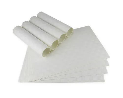 matches21 HOME & HOBBY Platzset Tischsets MODERN 8er Set Weiß als Tischuntersetzer, (8-St), Abwaschbare Platzsets als Tischunterlagen für Ess-Tisch Tisch-Deko