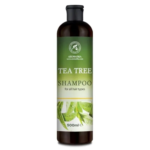 Teebaum Shampoo 500 ml - Shampoo mit Teebaumöl für Frauen - Weiche und Geschmeidige Haare - Haarpflege - Kopfhautpflege - für alle Haartypen - Haarglanz
