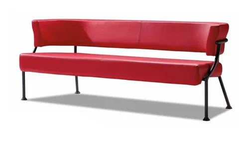 Rote Designer Polstercouch Dreisitzer für Wohnzimmer - Elegantes Sofa in Rot für modernes Wohnen. Mit hochwertigem Polyesterbezug und robustem Holzgestell bietet es Komfort und Stil für Ihr Wohnzimmer.