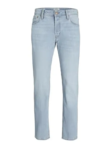 JACK & JONES JJIMIKE JJORIGINAL SBD Tapered Fit Jeans - Tapered Fit Jeans mit mittlerer Taille, aus 94% Baumwolle für hohen Tragekomfort und Nachhaltigkeit durch recycelte Baumwolle.