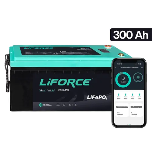 LiFORCE LiFePO4 300Ah Versorgerbatterie USt-befreit nach §12 Abs.3 Nr.1 S.1 UStG