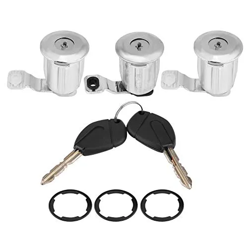 türschloss, Autoschloss Zylinder Set Auto Auto Lock 252522 Autotürschloss Set mit Schlüssel Ersatz für Partner Autoschloss Zubehör