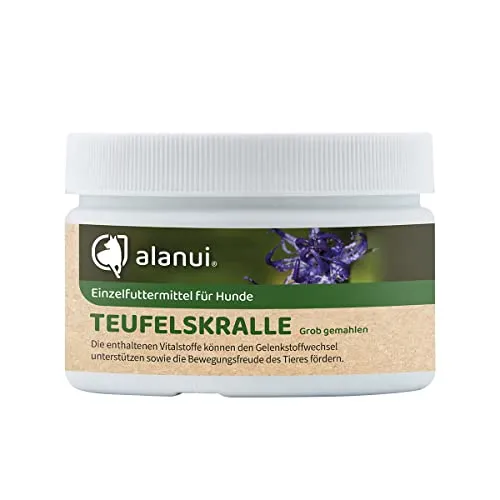 alanui Teufelskralle für Hunde, gemahlen, 100 g Dose