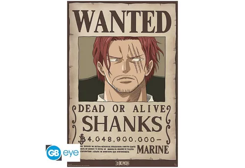 ABYstyle Poster ONE PIECE - Poster Maxi 91cmx51cm - Wanted Shanks