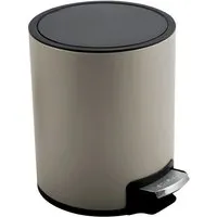 Spirella Kosmetikeimer 3 Liter Edelstahl Riku - Eleganter 3L Kosmetikeimer mit Softclose-Funktion und Inneneimer, ideal für Bad und Küche. Leicht zu reinigen und mit Anti-Fingerabdruck-Beschichtung für ein stets sauberes Erscheinungsbild.