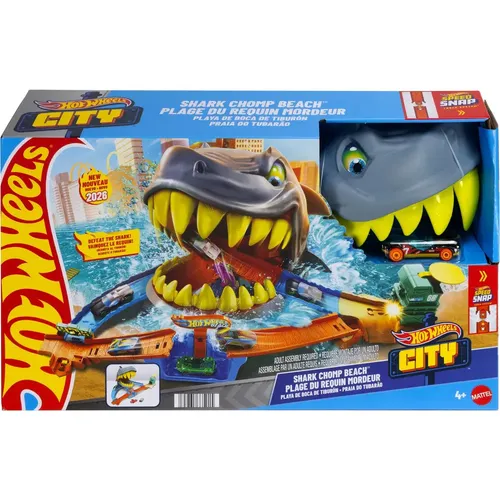 Hot Wheels City Shark Beach Autorennbahn