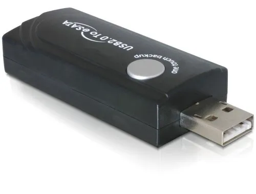 Delock Adapter USB 2.0   eSATA mit Backup Funktion  61650 von Delock