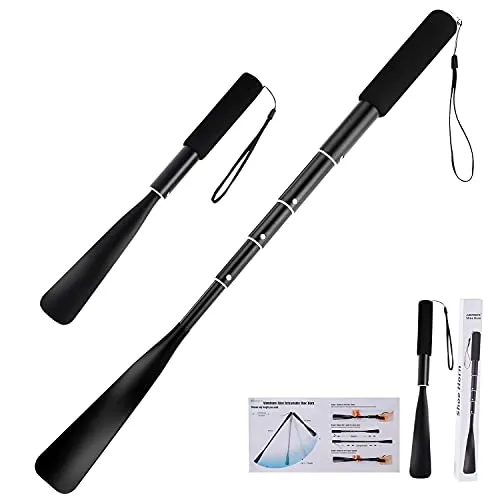 JJDPARTS Ausziehbarer Schuhlöffel 36,8 cm in schwarz von JJDPARTS