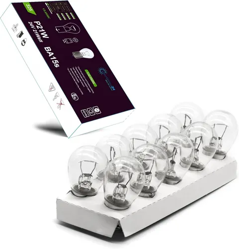 Stück 24V 21W P21W BA15s Glühlampe Glühbirne Lampe Kugellampe LKW BUS 10