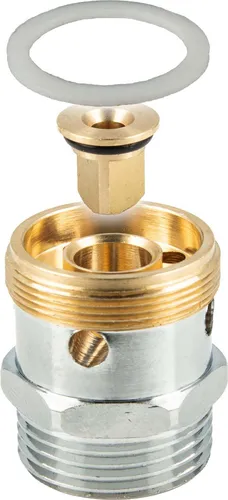 tecuro Rohrbelüfter für Auslaufventile, M28x1 AG x 3/4 Zoll AG - Bad- & Duscharmaturen, hochwertiger verchromter Rohrbelüfter aus Messing CW617N, ideal als Ersatz für handelsübliche Auslaufventile, inkl. Dichtung für einfache Montage.