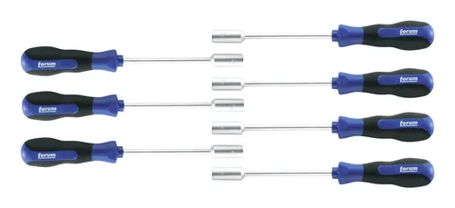 Forum Steckschlüssel-Schraubendreher-Satz 7tlg. 5-13 mm - Vielseitiger Steckschlüssel- und Schraubendreher-Satz, ideal für präzise Arbeiten in Werkstatt und Zuhause, mit 7 verschiedenen Größen für maximale Flexibilität.