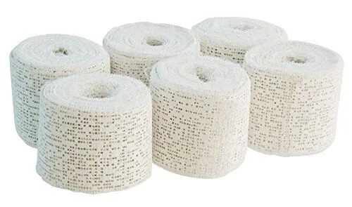 Bieco 76000009 Gipsbinden für Babybauchabdruck, 6 Rollen, weiß