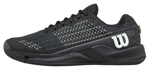 Wilson Tennisschuhe Rush Pro Extra Duty Allcourt - Komfort und Stabilität für Herren - Tennisschuhe mit 2E-Passform für breitere Füße und 4D Support Chassis, das Stabilität und Kontrolle bei Drehbewegungen bietet. Ideal für komfortables Spiel auf dem Platz.