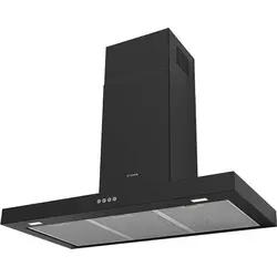 Faber Dunstabzugshaube Stilo Comfort Wandhaube 90 cm Schwarz Matt