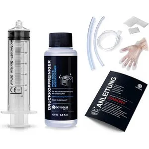 Octopus Druckkopfreiniger für Canon Pixma - Tintenpatronen Set zur einfachen Reinigung von Druckköpfen, befreit verstopfte Düsen schnell und effektiv, ideal für Canon Tintenstrahldrucker.