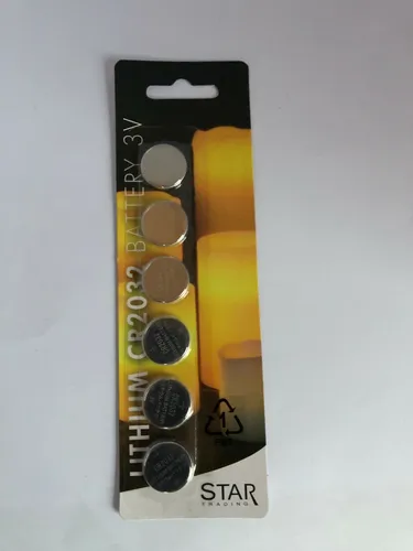 Knopfzellen Teelicht Batterie CR2032 Lithium Batterie 3Volt 6 Stück