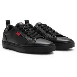 HUGO Morrie Tenn Sneaker - Sportlicher Halbschuh in Schwarz - Sneaker in schmaler Form, ideal für stilvolle Freizeitlooks. Aus Lederimitat und Textil gefertigt, bieten sie hohen Tragekomfort und eine moderne Schnürung.