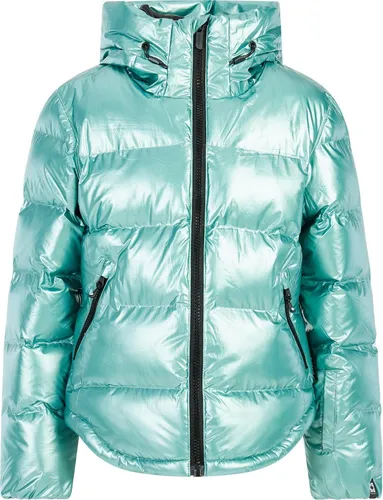 Protest PRTNorina JR Schneejacke türkis 116 - Die PRTNorina JR Schneejacke von Protest bietet perfekten Schutz für Mädchen im Schnee. Mit wasserabweisenden Eigenschaften und isolierender Fütterung bleibt sie warm und trocken. Praktische Reißverschlusstaschen und eine verstellbare Kapuze runden das Design ab.