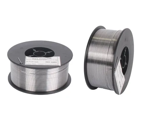 WELDINGER Schweißdraht 0,8 mm - 2 Rollen Fülldraht NoGas - Schweißgeräte - Hochwertiger Fülldraht für exzellente Schweißergebnisse, ideal für un- und niedrig legierte Stähle, inklusive 2 Rollen à 0,8 mm.