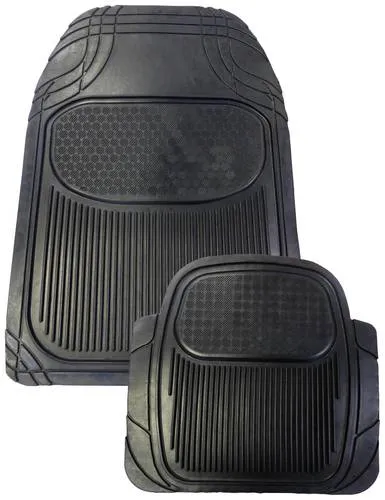 Luxus Gummimatten Set 4-teilig universell HP 16427 - Hochwertige und strapazierfähige Gummimatten, rutschfest und wasserdicht. Ideal für Fahrer, Beifahrer und Fußraum, individuell anpassbar für perfekten Sitz.