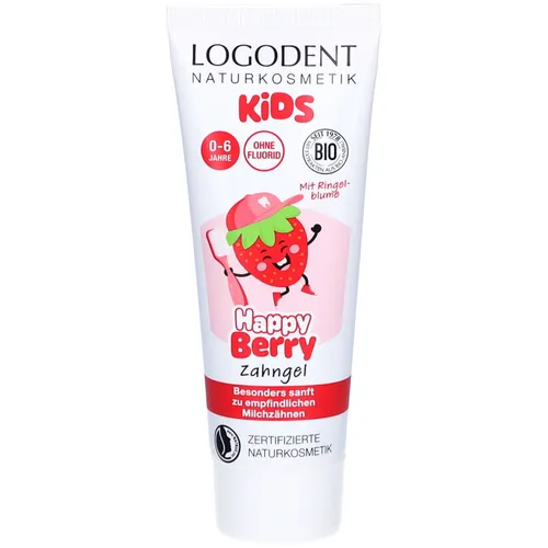 LOGODENT® Kids Zahngel Happy Berry ohne Fluorid für Kinder 0–6 Jahre