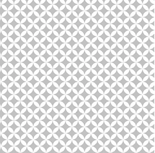 Klebefolie selbstklebende Möbelfolie Elliott silber weiß Dekorfolie 45 cm x 200 cm Selbstklebefolie Retro Motiv Bastelfolie