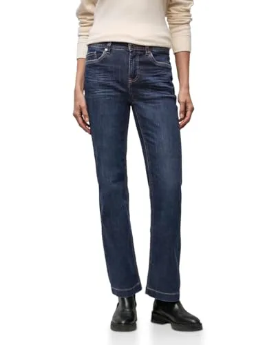 Street One Damen Bootcut Jeans 3715702, Dark Indigo Washed von Street One