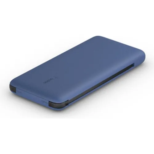 Belkin BOOSTCHARGE Plus 10K Powerbank - 10.000 mAh mit integriertem Lightning- und USB-C-Kabel, 23 Watt Leistung für schnelles Laden unterwegs