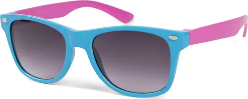 styleBREAKER Kinder Sonnenbrille Retro Nerd Design mit verspiegelten oder getönten Gläsern | UV400 Schutz | Kunststoffrahmen | für Kleinkinder 18 Monate bis 4 Jahre